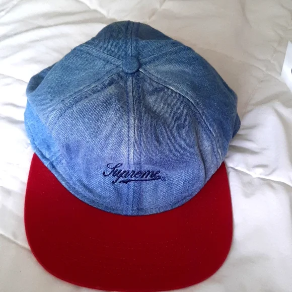 Supreme Washed Denim Fitted 6- Panel *SS13*